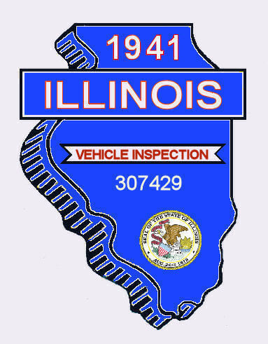 1941 Illinois Inspection Sticker (Estimated)